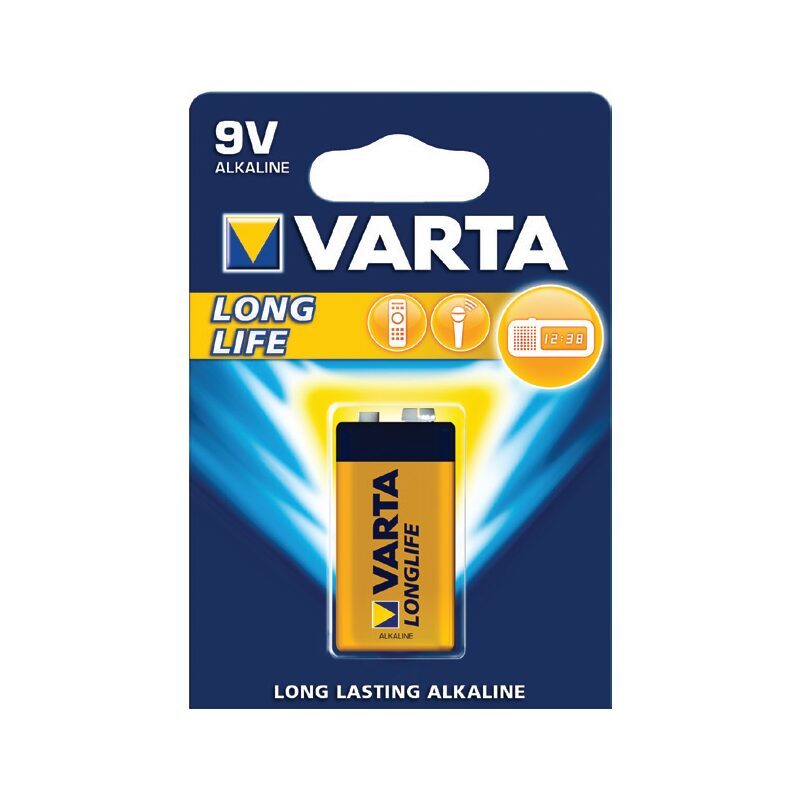 ΜΠΑΤΑΡΙΑ 9V ΑΛΚΑΛΙΚΗ LONGLIFE VARTA
